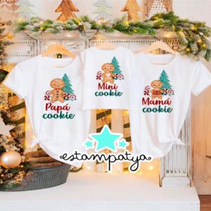 Camisetas Navideñas familia cookie