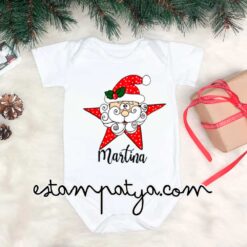 Body navidad papa noel estrella