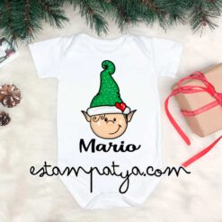 Body navideño duende personalizado