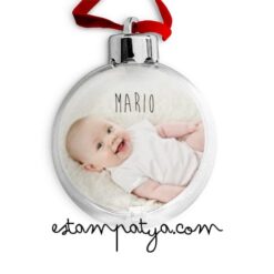 Bola navidad personalizada para decorar el árbol