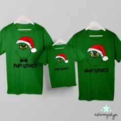 Camisetas navidad personalizadas "Grinch"