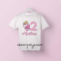 Camiseta cumpleaños unicornio