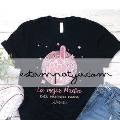 Camiseta la mejor madre del mundo personalizada