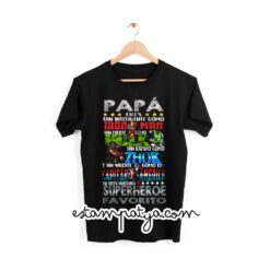 Camisetas día del padre papá superheroes