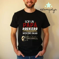 Camiseta soy un papá rockero imagen 2