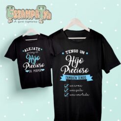 Camisetas papá tengo una hija preciosa o un hijo precioso