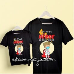 Camisetas mi papá es un héroe de bata blanca