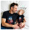 Camisetas super papá capitán america 2