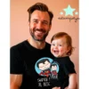 camisetas super papá al rescate. Camisetas padres e hijos 2