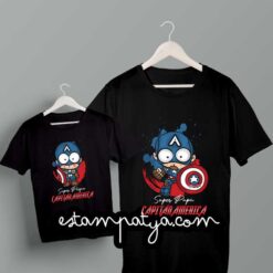 Camisetas super papá capitán america