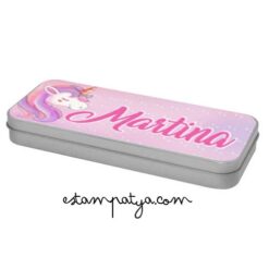 Estuche cole personalizado unicornio