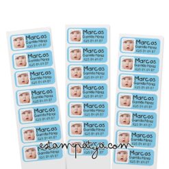 Etiquetas thermoadhesivas personalizadas con foto