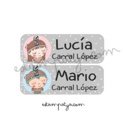 Etiquetas Personalizadas diseño indio