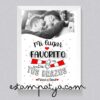 Lámina con foto "mi lugar favorito es entre tus brazos"