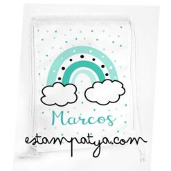 Mochila cuerdas personalizada arcoiris