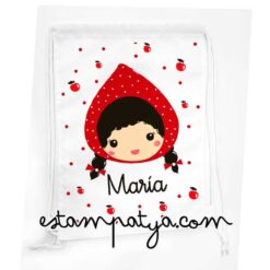 Mochila cuerdas personalizada caperucita new