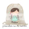 Mochila de algodón para invitados diseño India - Imagen 2