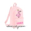 Mochila mini personalizada flamingo rosa