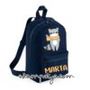 Mochila mini personalizada mapache marina