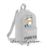 Mochila mini personalizada mapache gris