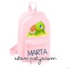 Mochila mini personalizada tortuga rosa