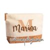 Neceser personalizado con nombre e inicial para invitados