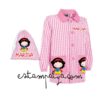 Pack bata y bolsita merienda diseño princesas - Imagen 2