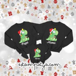 Sudaderas Navideñas personalizadas Dino