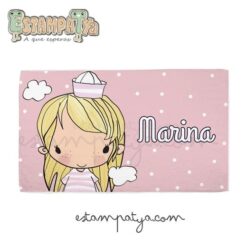 Toalla guardería personalizada marinero o marinera
