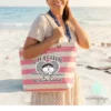 Bolsa de playa personalizada la mejor profe del mundo, bolsa de playa para regalar a las profes modelo