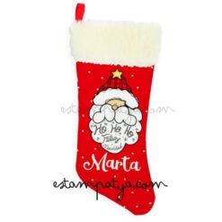 Calcetín Navidad Personalizado "Papá Noel"