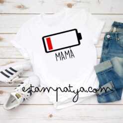 Camiseta mamá batería agotada