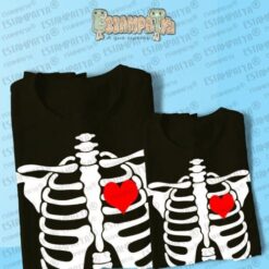 Camisetas negras de Halloween a juego para niño y adulto
