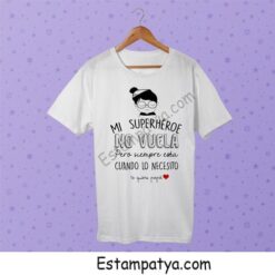 Camiseta Papá mi superhéroe no vuela
