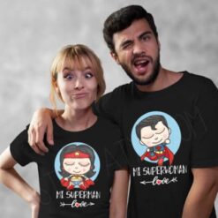 Camisetas San Valentín mi superman mi superwoman