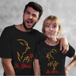 Camisetas San Valentín la bella y la bestia new