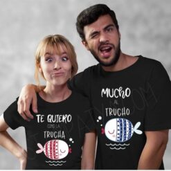 Camisetas San Valentín te quiero como la trucha al trucho