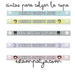 Cinta personalizada para colgar la ropa