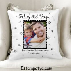 Cojin con foto Feliz día papi