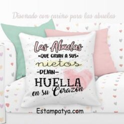 Cojín Las Abuelas que crian a sus nietos dejan huella en su corazón