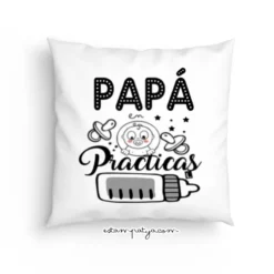 cojín personalizado para padres en prácticas o primerizos