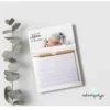 Block de notas con imán personalizado para bautizo