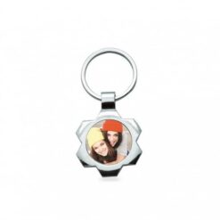 Llavero metalico circular personalizado