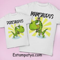 Camisetas mamisaurus y pekesaurus