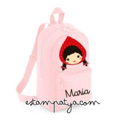 Mochila mini personalizada caperucita new