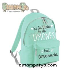 Mochila si la vida te da limones, haz limonada