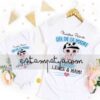 camisetas nuestro primer día de la madre juntos dibujo