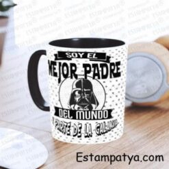 Taza combinada el mejor padre del mundo y parte de la galaxia