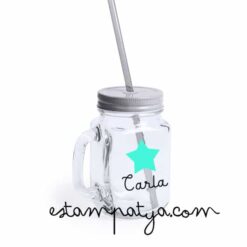 jarra de cristal personalizada para invitados