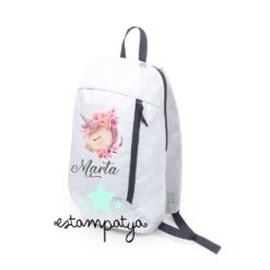Mochila para comunión diseño unicornio